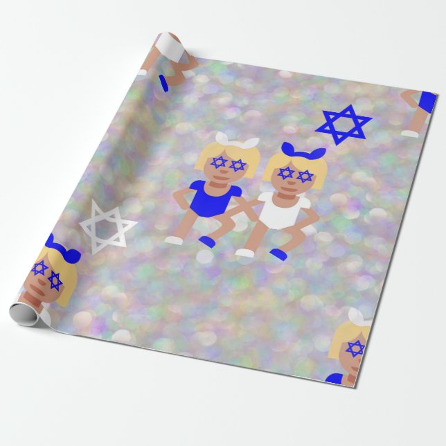 Papel De Presente bunny ears hanukkah emoji (Desenrolado)