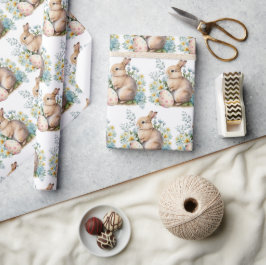 Papel De Presente Bunny & Floral Egg