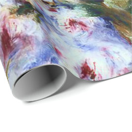 Papel De Presente Buquê cor-de-rosa bonito de Renoir