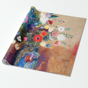 Papel De Presente Buquê de flores por Odilon Redon