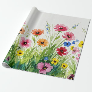 Papel De Presente Buquê de flores silvestres