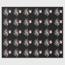 Buquê de Flores Silvestres em Aquarela com Borbole