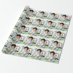 Papel De Presente Buraco em uma primeiro aniversario Cachorro de Gol