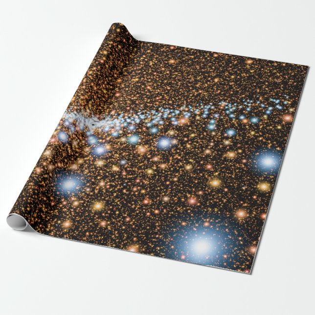 Papel De Presente Buraco Negro de Andrômeda Estrelas Azuis - Conceit (Desenrolado)