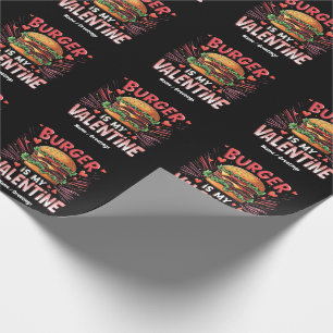 Papel De Presente Burger é meu Namorados Um Homenagem Hilário