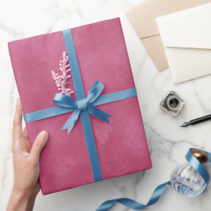 Papel De Presente Burgundy Blush