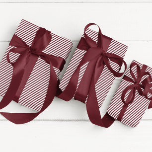 Papel De Presente Burgundy fina elegante