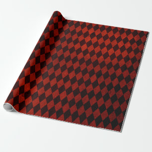 Papel De Presente Burgundy Vermelho Grunge de Natal