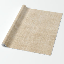 Papel De Presente Burlap Rustic Khaki Tan Wrappaper