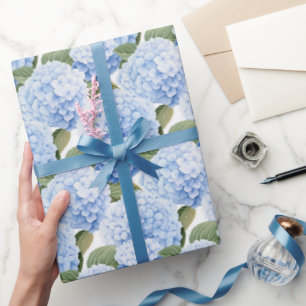Papel De Presente Burst do Flor Azul