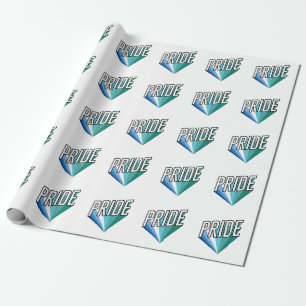 Papel De Presente Burst do Orgulho Masculino Gay