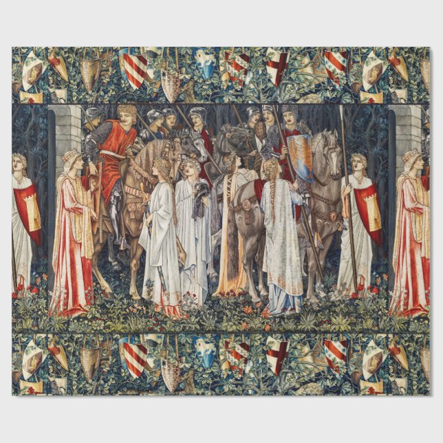 Papel De Presente Busca pelo Santo Graal, Armo, Partida dos Cavaleir (Aberto)