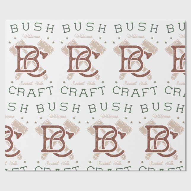Papel De Presente Bushcraft Survival Skills Wilderness Camping (Aberto)