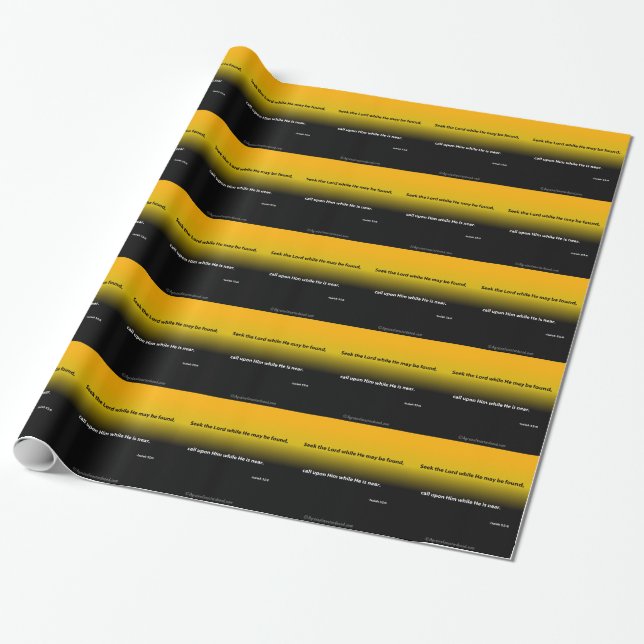 Papel De Presente Busque as citações da Bíblia do Senhor (Desenrolado)
