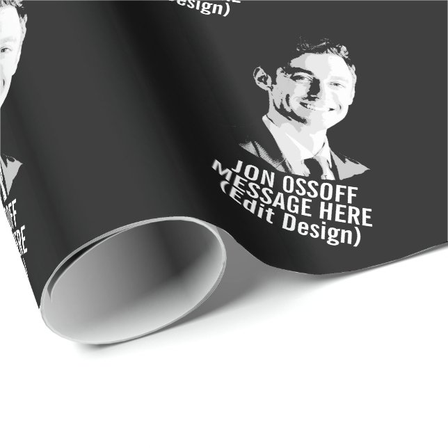 Papel De Presente Busto Personalizado de Jon Ossoff (Ponta do rolo)
