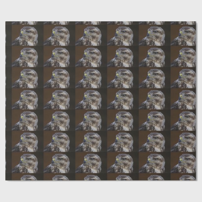 Papel De Presente Buteo buteo (Aberto)