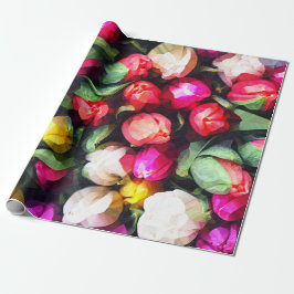 PAPEL DE PRESENTE BUTTON ROSES