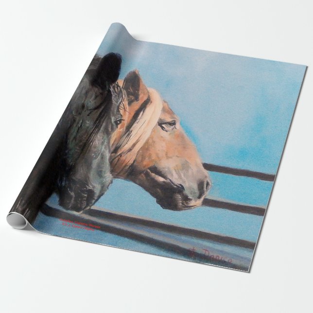 Papel De Presente Caballos/Cabalos/Horses (Desenrolado)