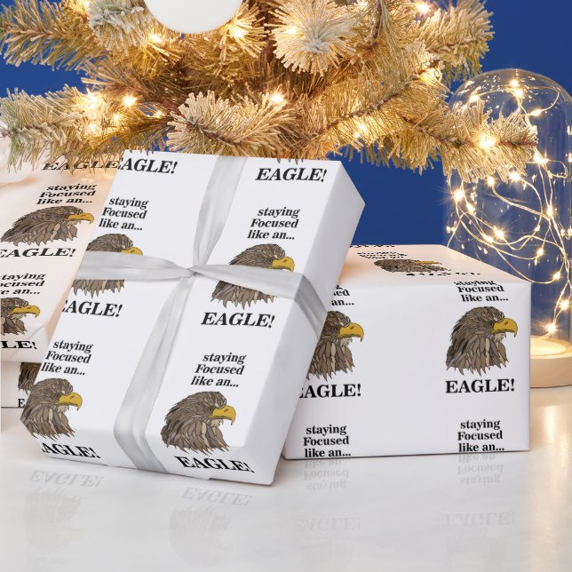 Papel De Presente Cabeça de Águia Dourada (Feriados)