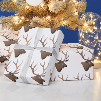 Papel De Presente Cabeça de Elk