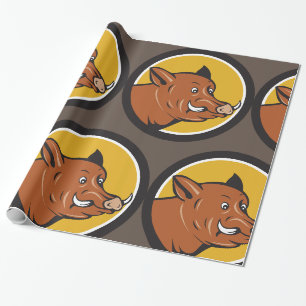 Papel De Presente Cabeça de Javali