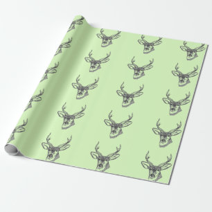 Papel De Presente Cabeça dos cervos