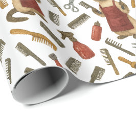 Papel De Presente Cabeleireiro de Gatos Pet Grooming para amantes de