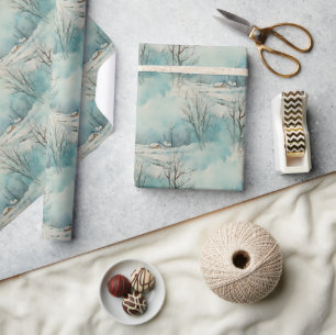 Papel De Presente Cabina de inverno