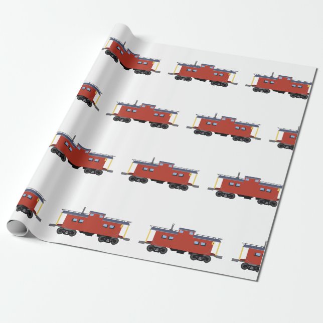 Papel De Presente Caboose (Desenrolado)