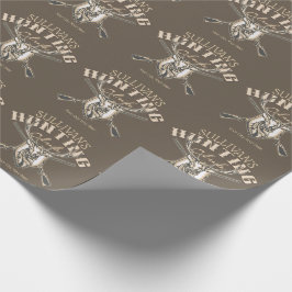 Papel De Presente Caçador Personalizado Caça-Rifes de Troféus de Vea