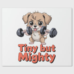 Papel De Presente Cachorrinho Pequeno Mas Poderoso