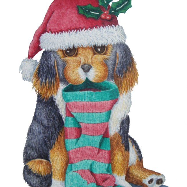 Papel De Presente cachorrinho preto e marrom bonitinho vestido de na (Criador carregado)