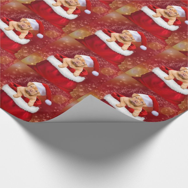 Papel De Presente Cachorrinhos de Natal (Ponta)