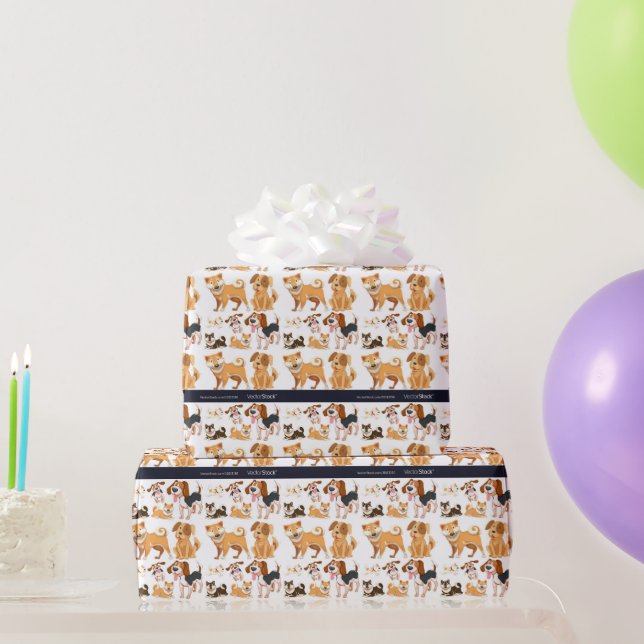 Papel De Presente Cachorro (Presentes para festas)