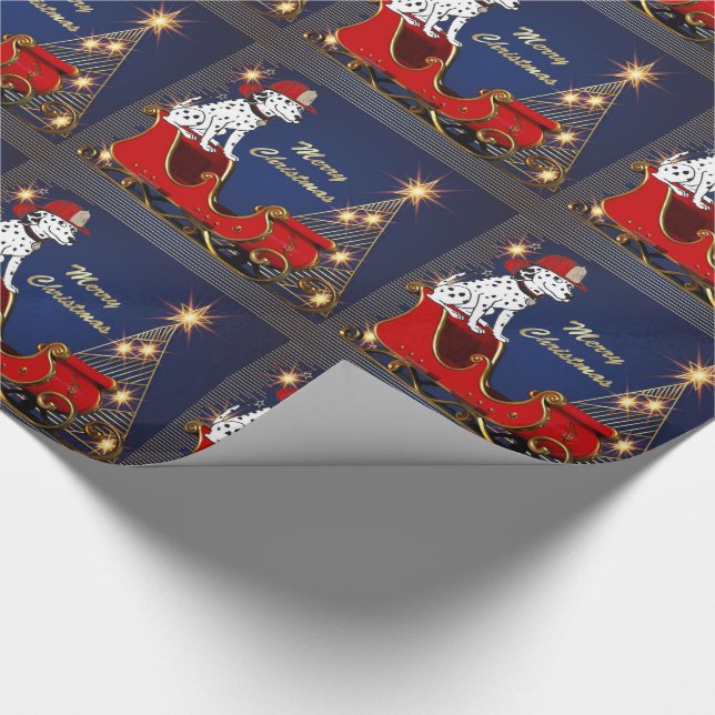 Papel De Presente Cachorro Bombeiro Em Papais noeis De Árvore De Nat (Ponta)