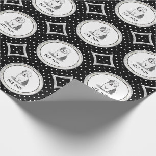 Papel De Presente Cachorro Bonito OES Mãe Velha Cachorro Inglês Mãe