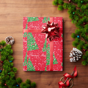 Papel De Presente Cachorro Cachorro Cachorro Natal Estrela Vermelha