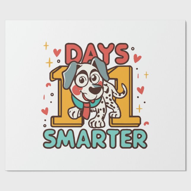 Papel De Presente Cachorro dálmata 101 dias mais inteligente (Aberto)