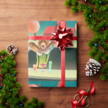 Cachorro de Bartending no Bar Retroativo