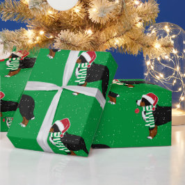 Papel De Presente Cachorro de Natal Bernese