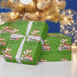 Papel De Presente Cachorro de Natal de 1rua, Cachorro de inverno