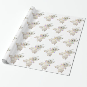 Papel De Presente Cachorro Festeiro