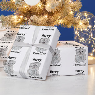 Papel De Presente Cachorro Maltês Animal Pet Engraçado