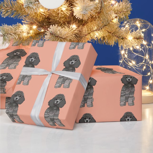 Papel De Presente Cachorro Pet Poodle (Feriados)