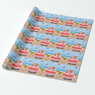 Papel De Presente Cachorro Shiba Inu Caminhão Dia dos Namorados Cora