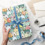 Papel De Presente Cachorros Empilhados Mint & Green<br><div class="desc">Explore o delicioso papel de embrulho de Cachorros Empilhados Mint & Green,  mostrando cães encantadores empilhados principalmente em tons verdes. Ideal para entusiastas de cães e qualquer um que ama design clássico,  mas brincalhão!</div>