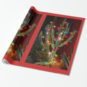 Papel De Presente Cacto Brilhante