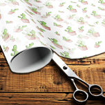 Papel De Presente Cactus Caquicardia Cuta Pera-Pera<br><div class="desc">Um padrão adorável que eu criei que apresenta plantas de cacto aqueira de pera picante fofinha bonitinhas em verde e rosa em fundo branco. Este verão o design do tema cactos do deserto é perfeito para muitas ocasiões. Aniversário, casamento, chá de fraldas, chá de panela, aniversário, graduação, aposentadoria, amigos, família,...</div>