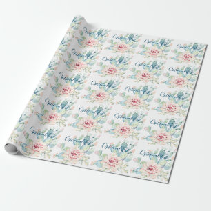 Papel De Presente Cactus De Bloqueio De Pastel De Molho