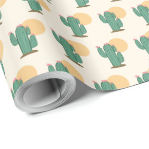Papel De Presente Cactus Themed Gift Wrappingi Paper